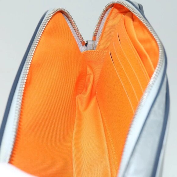 LOUIS VUITTON Monogram satellite Clutch Bag Silver M44171 LV Auth 32349A - Picture 13 of 16